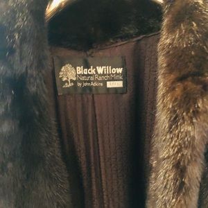 Beautiful Black Willow by John Adkins Natural Ranch Mink Coat